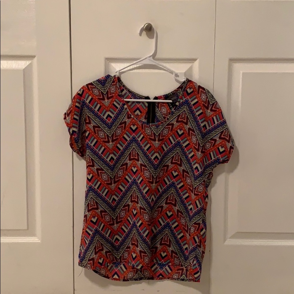 tribal print top